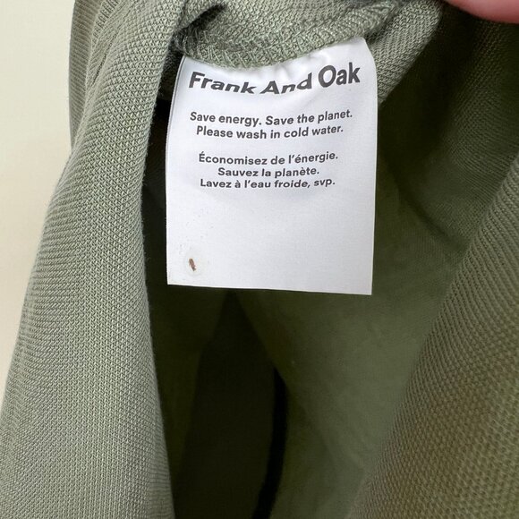 Frank & Oak Textured Camp Collar Midi Shirt Dress Button Down Up Front Casual XL - Picture 10 of 14